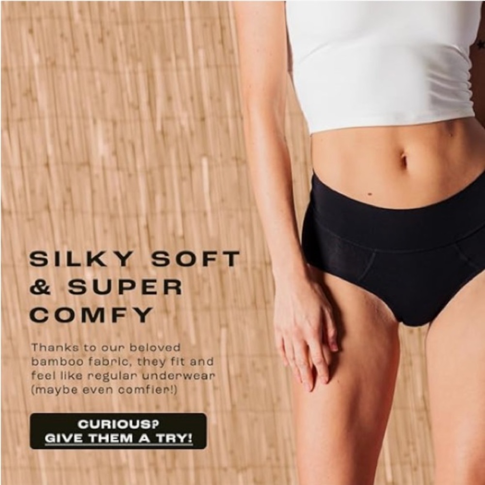 New 6 Bambody Absorbent Panties Period Underwear Women Postpartum Leakproof L/8